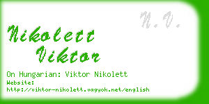 nikolett viktor business card